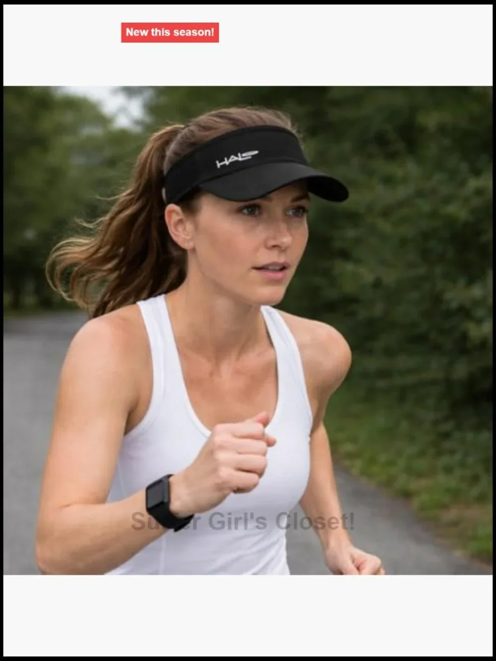 Sport Visor with Sweat Seal Grip Technology, Dryline Fabric
